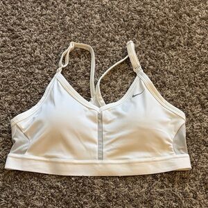 Nike Women's White and Mesh Sports Bra